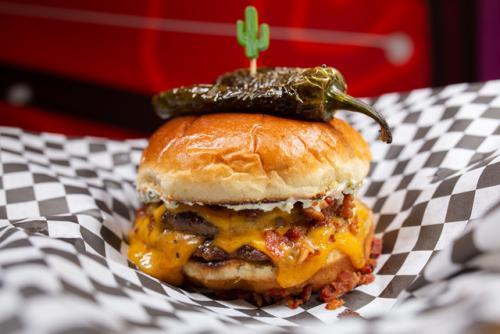 El Chingon burger served at Mak's House.